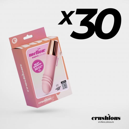PACK DE 30 MINI VIBRADOR MELLOW WAVES ROSA CRUSHIOUS
