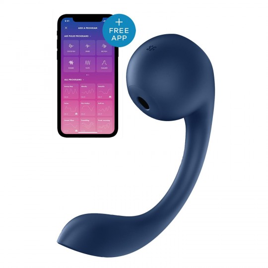 ESTIMULADOR PRO+ WAVE 4 CONNECT APP AZUL SATISFYER