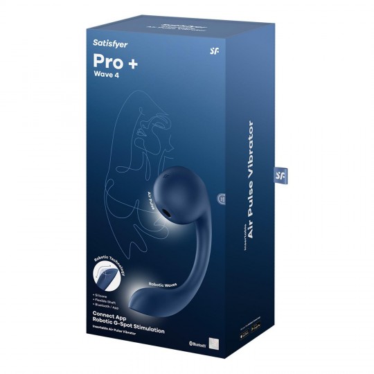ESTIMULADOR PRO+ WAVE 4 CONNECT APP AZUL SATISFYER