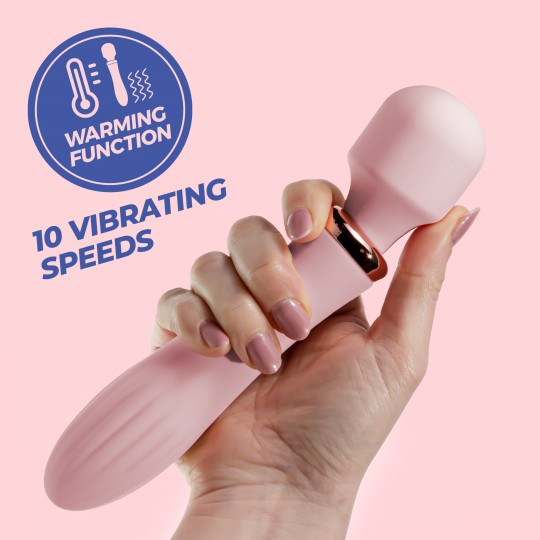CRUSHIOUS DUAL MASSAGE WAND JINX ROSE WINE