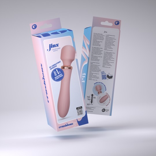 CRUSHIOUS DUAL MASSAGE WAND JINX ROSE WINE
