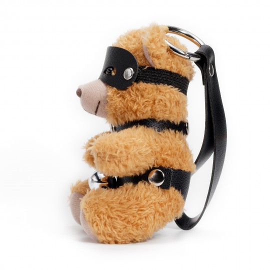 ANNEAU PORTE-CLEFS EN FORME D'OURS CRUSHITO AVEC CLOCHE CRUSHIOUS