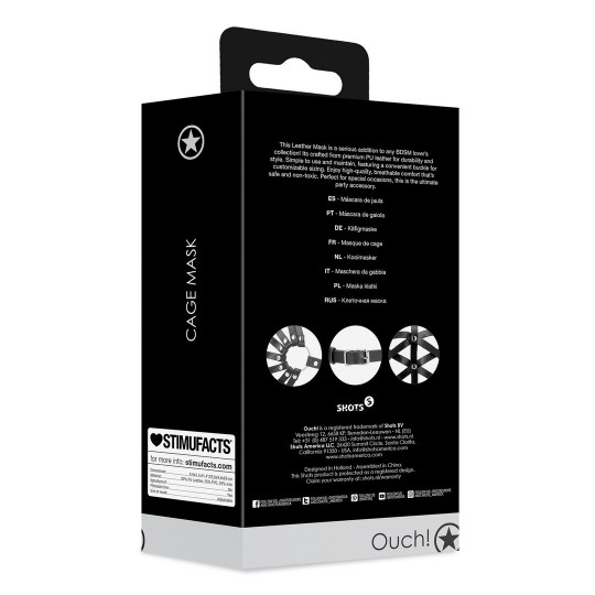 CAGE MASK - BLACK