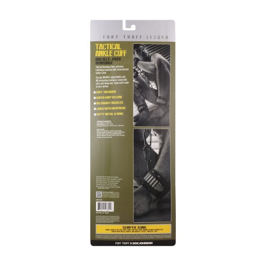TACTICAL ANKLE CUFFS - BLACK/GREEN