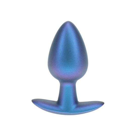 OUCH! SMOOTH SILICONE ANAL PLUG MEDIUM 3,1 /7,9 CM METALLIC BLUE