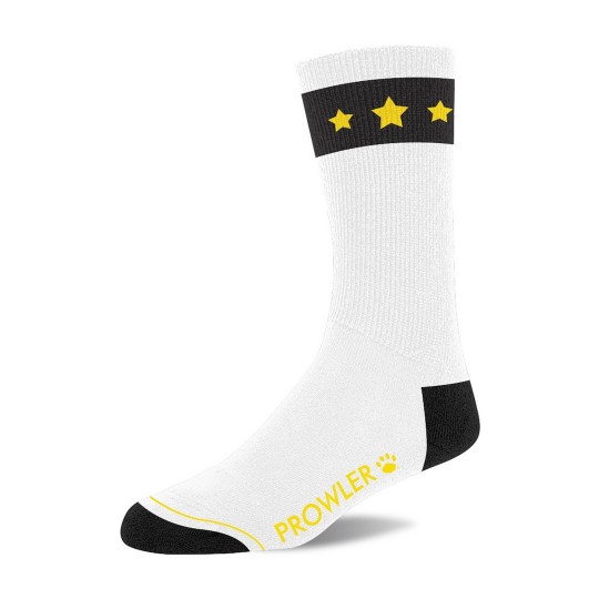 GOLD STAR SOCKS - WHITE/BLACK/GOLD