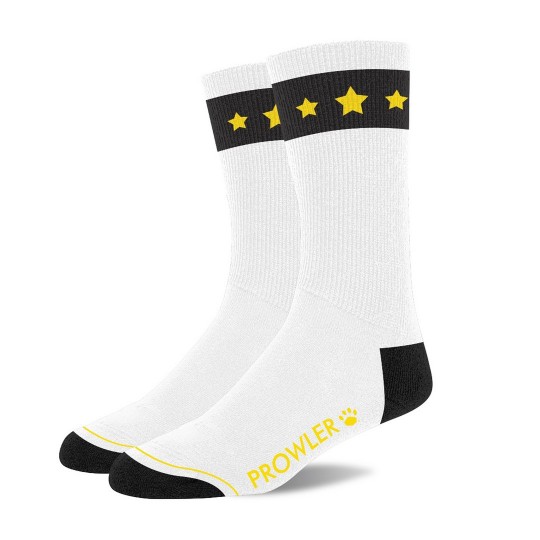 GOLD STAR SOCKS - WHITE/BLACK/GOLD