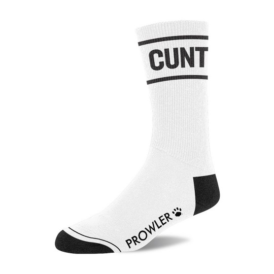 CUNT SOCKS - WHITE/BLACK