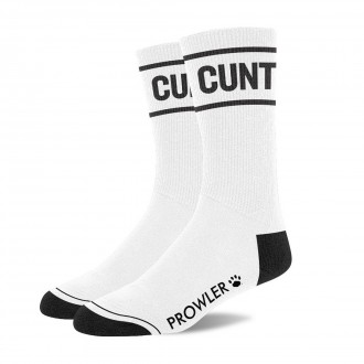 CUNT SOCKS - WHITE/BLACK