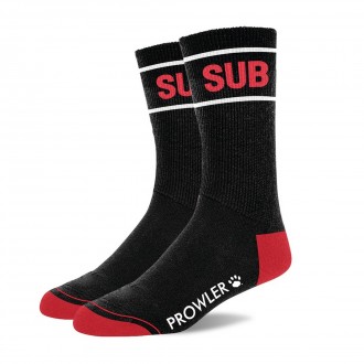SUB SOCKS - BLACK/RED