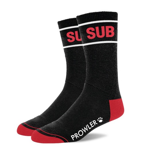 SUB SOCKS - BLACK/RED