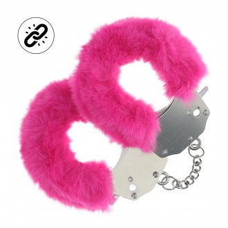 HEAVY-DUTY FLUFFY HANDCUFFS - PINK