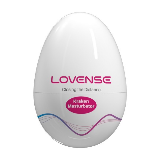 KRAKEN - SINGLE - SOFT STRETCHY EGG MASTURBATOR - WHITE
