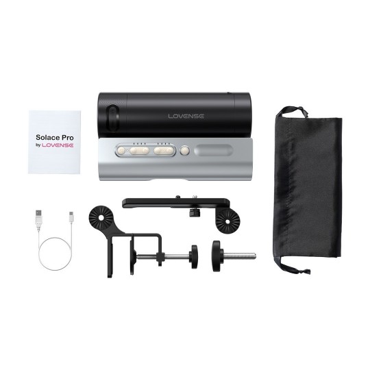 SOLACE PRO - APP-CONTROLLED AUTOMATIC MALE STROKER - BLACK