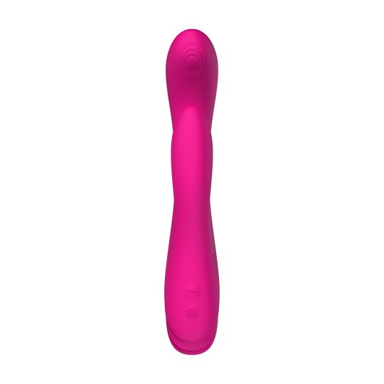 OSCI 3 - OSCILLATING VIBRATING AND HEATING RABBIT VIBRATOR - PINK
