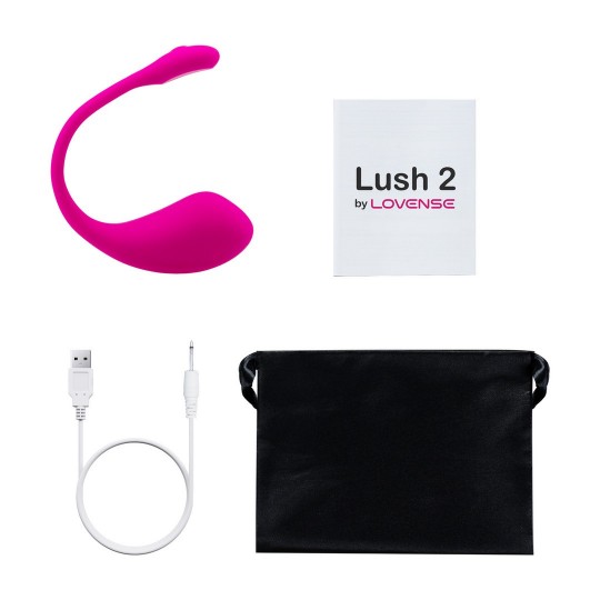LOVENSE LUSH 2 POWERFUL APP-CONTROLLED WEARABLE G-SPOT EGG VIBRATOR PINK