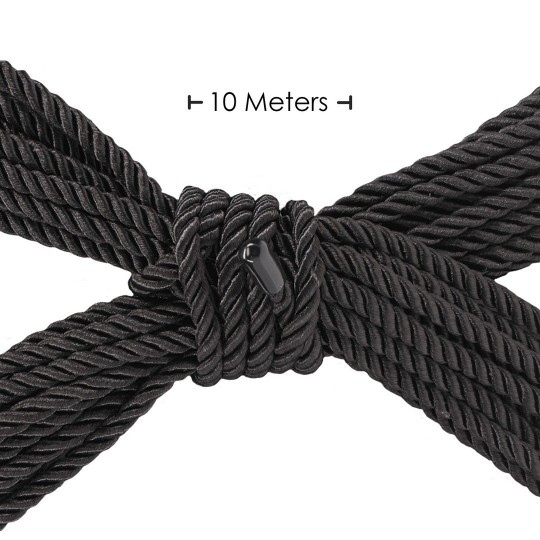 CUERDA DE POLIÉSTER PARA ATAR - 32.8 FT / 10 M - NEGRA