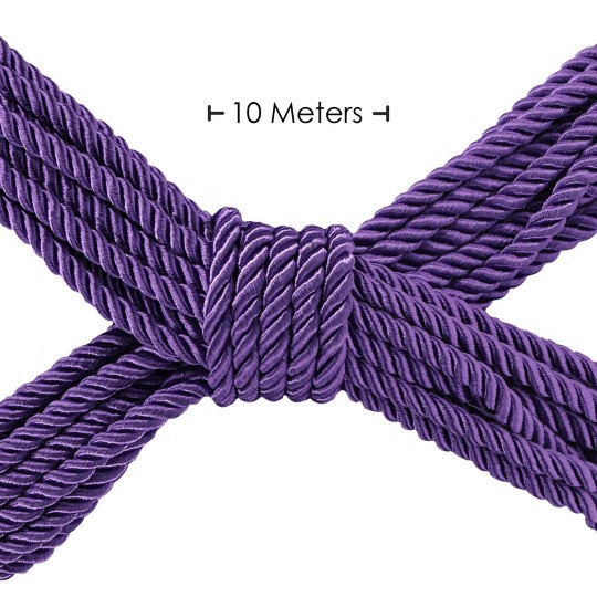 CUERDA DE POLIÉSTER PARA ATAR - 32.8 FT / 10 M - PÚRPURA