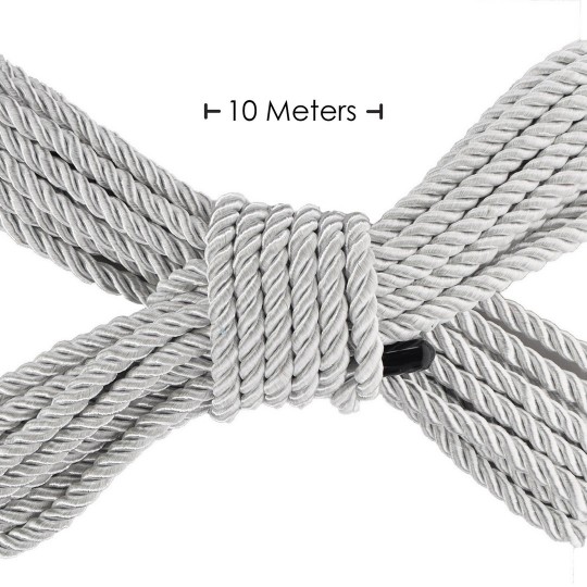 CUERDA DE POLIÉSTER PARA ATAR - 32.8 FT / 10 M - PLATA