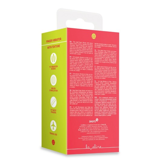VIBRADOR DE DEDO TEXTURIZADO - ROJO AMANECER