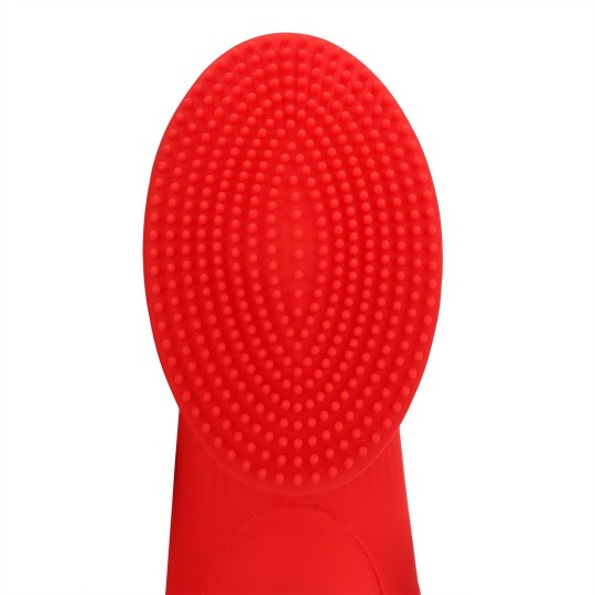 VIBRADOR DE DEDO TEXTURIZADO - ROJO AMANECER