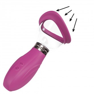 DELIGHTFUL - RECHARGEABLE VULVA AND BREAST PUMP - PINK