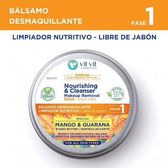 BÁLSAMO NUTRITIVO E DESMAQUILHANTE KOREAN BEAUTY 100ML VIT VIT COSMETICS