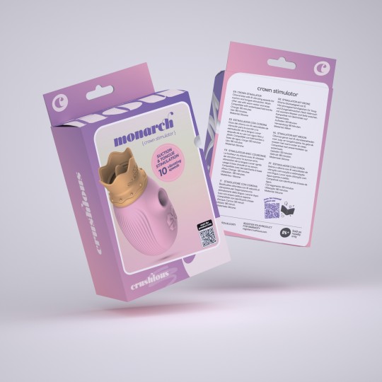 STIMOLATORE CLITORIDEO MONARCH CRUSHIOUS ROSA