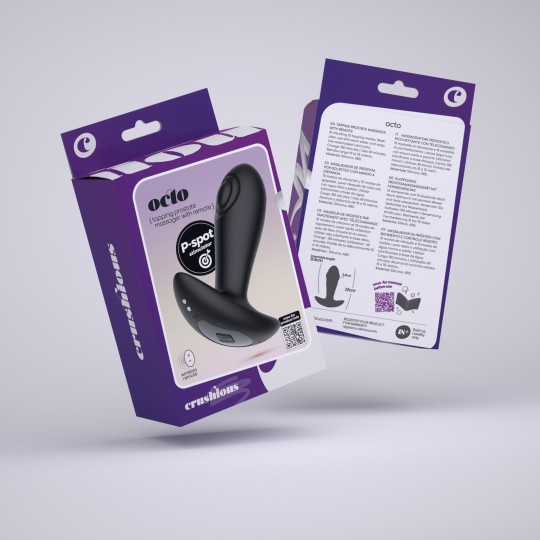 OCTO PLUG ANAL AVEC TAPOTEMENT ET TÉLÉCOMMANDE CRUSHIOUS