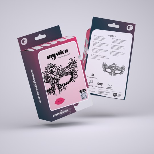 MÁSCARA DE ENCAJE NEGRO MYSTICA CRUSHIOUS