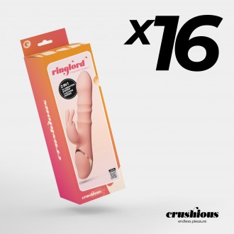 PACK DE 16 VIBRADOR RINGLORD RABBIT CRUSHIOUS