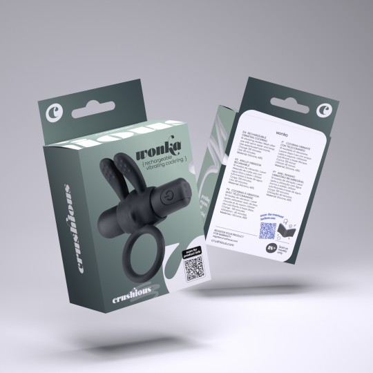 WONKA ANNEAU DE PÉNIS AVEC BALLE VIBRANTE RECHARGEABLE CRUSHIOUS