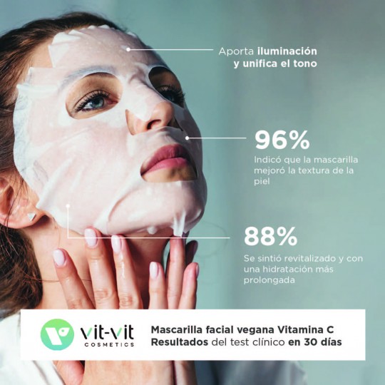 VIT COSMETICS ВИТАМИН C ТКАНЕВАЯ МАСКА ДЛЯ ЛИЦА 20ГР