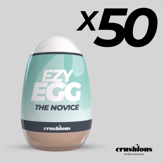 CONFEZIONE DA 50 UOVO MASTURBATORE EZY EGG THE NOVICE CRUSHIOUS