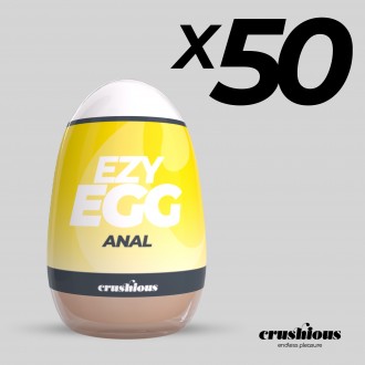 PACK DE 50 OVO MASTURBADOR EZY EGG ANAL CRUSHIOUS