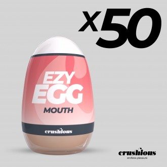 CONFEZIONE DA 50 UOVO MASTURBATORE EZY EGG ORALE CRUSHIOUS