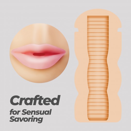 CRUSHIOUS FAPPUCINO SWEET KISS PORTABLE ORAL MASTURBATOR