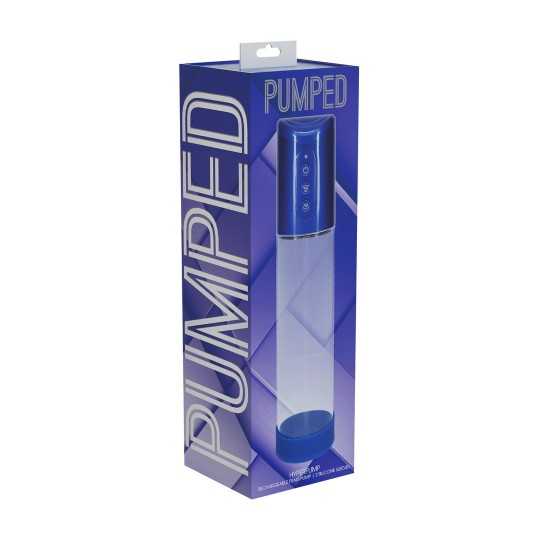PUMPED HYPERPUMP RECHARGEABLE PENIS PUMP METALLIC BLUE