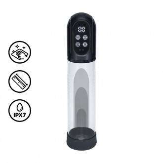 PUMPED ENGAGE AUTOMATIC WATERPROOF PENIS PUMP AND MASTURBATOR GUN METAL