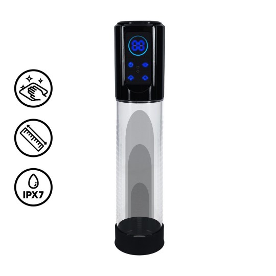 PUMPED MEGALIFT AUTOMATIC WATERPROOF PENIS PUMP BLACK