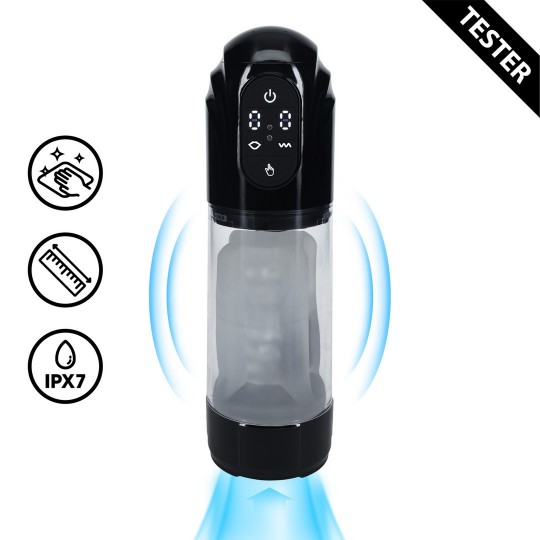 TECHNOTHRUST - АВТОМАТИЧЕСКИЙ ВОДОНЕПРОНИЦАЕМЫЙ МАСТУРБАТОР-НАСОС - ЧЕРНЫЙ - ТЕСТЕР