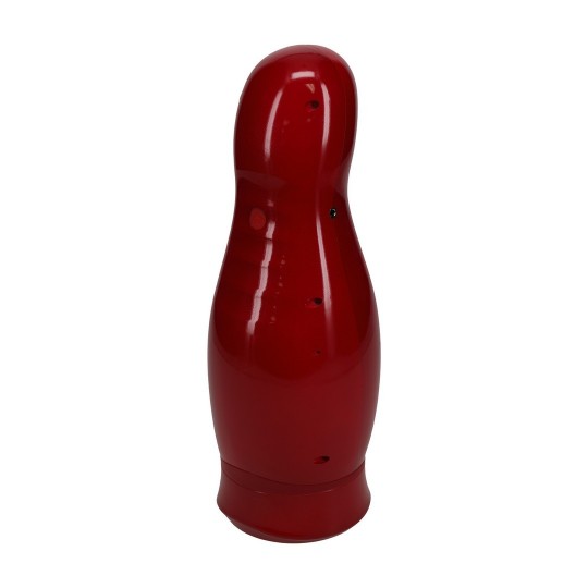 VIRTUO - SUCTION AND VIBRATION MASTURBATOR PUMP WITH PHONE ATTACHMENT - METALLIC RED