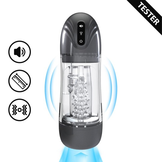 SONICPULL - ВСАСЫВАЮЩИЙ И ВИБРАЦИОННЫЙ МАСТУРБАТОР-НАСОС - МУЛЬТИМЕДИЙНЫЙ УЛУЧШЕННЫЙ - ОРУЖЕЙНЫЙ МЕТАЛЛ - ТЕСТЕР