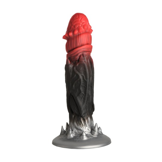 COUNT COCKULA - DILDO DE SILICONA - ROJO/NEGRO