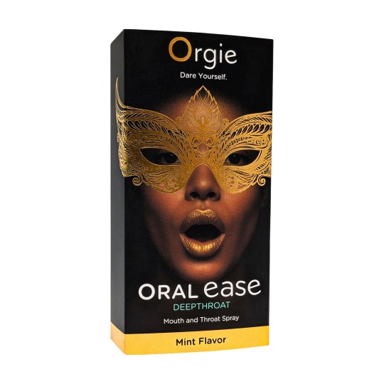 ORAL EASE DEEPTHROAT - SPRAY PARA LA BOCA Y LA GARGANTA - SABOR A MENTA - 0.5 FL OZ / 15 ML