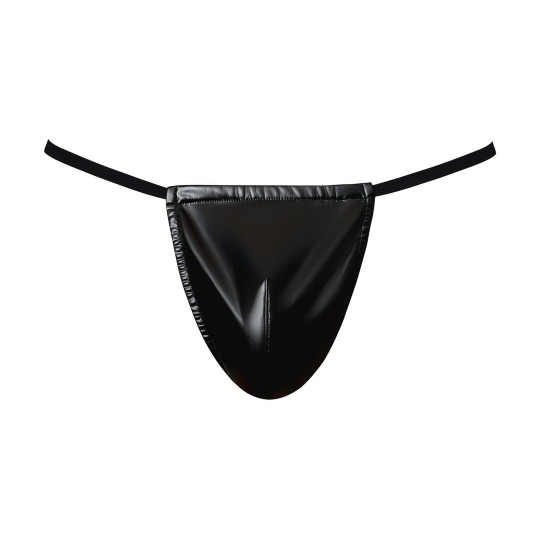 TANGA WETLOOK - TALLA ÚNICA - NEGRO