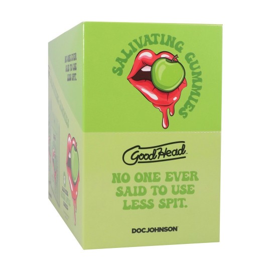 GOMITAS SALIVADORAS - EXHIBIDOR DE 24 CT - 12 GR - MANZANA VERDE