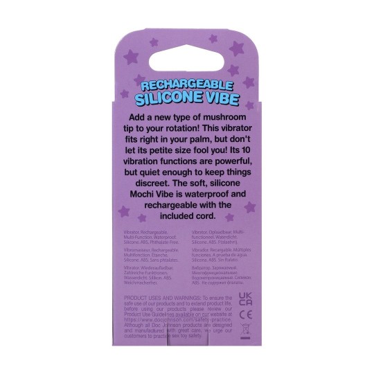 MUSHROOM VIBE - VIBRADOR DE SILICONA RECARGABLE - DURAZNO