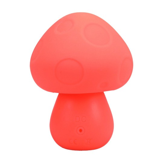 MUSHROOM VIBE - VIBRADOR DE SILICONA RECARGABLE - DURAZNO