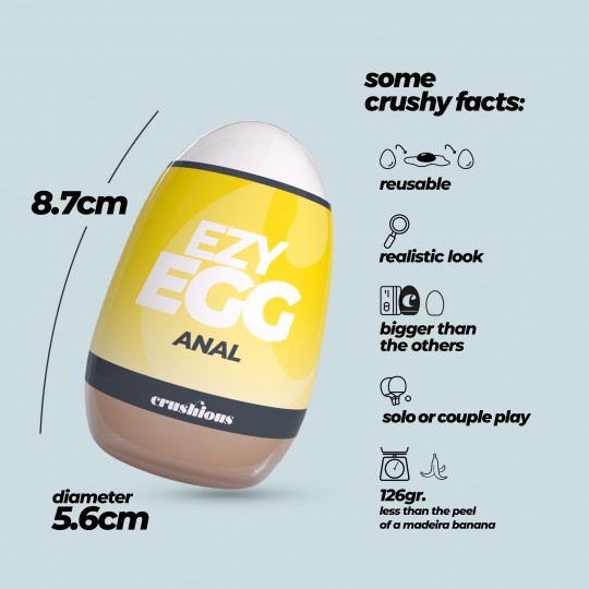 ŒUF MASTURBATEUR EZY EGG ANAL CRUSHIOUS